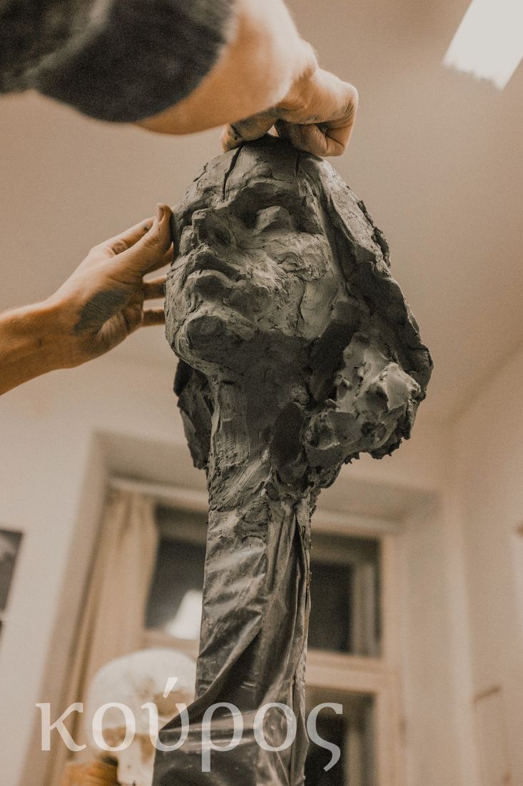 Вылепить портрет самому, как сделать портрет из пластилина, глины, скульптурная студия Курос