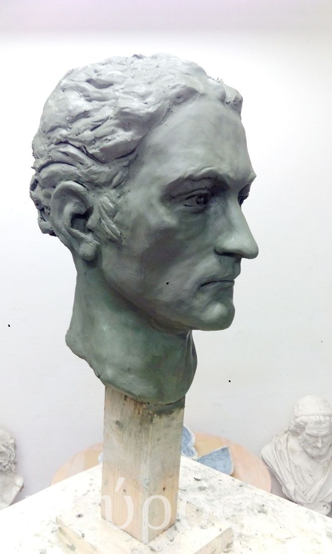 Лепка портрета в скульптурной студии Курос, СПб