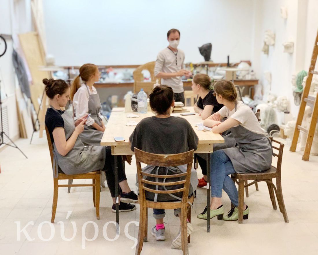 Мастер-классы и курсы по скульптуре для взрослых, студия Курос, Санкт-Петербург