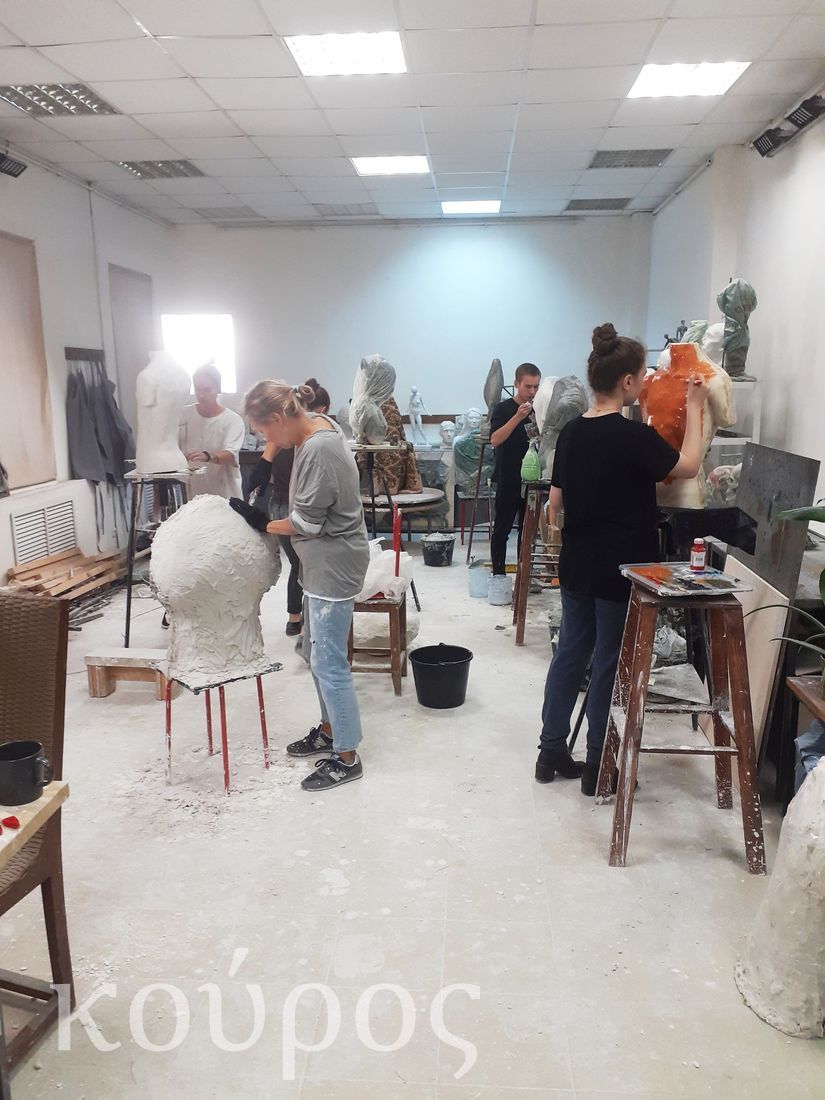 Скульптурная мастерская, занятия скульптой в Санкт-Петербурге, Студия Курос